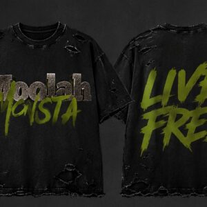 Destressed Moola Monsta "LIVE FREE" Shirt